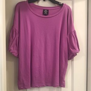 Bobeau Top with Puffy Sleeve